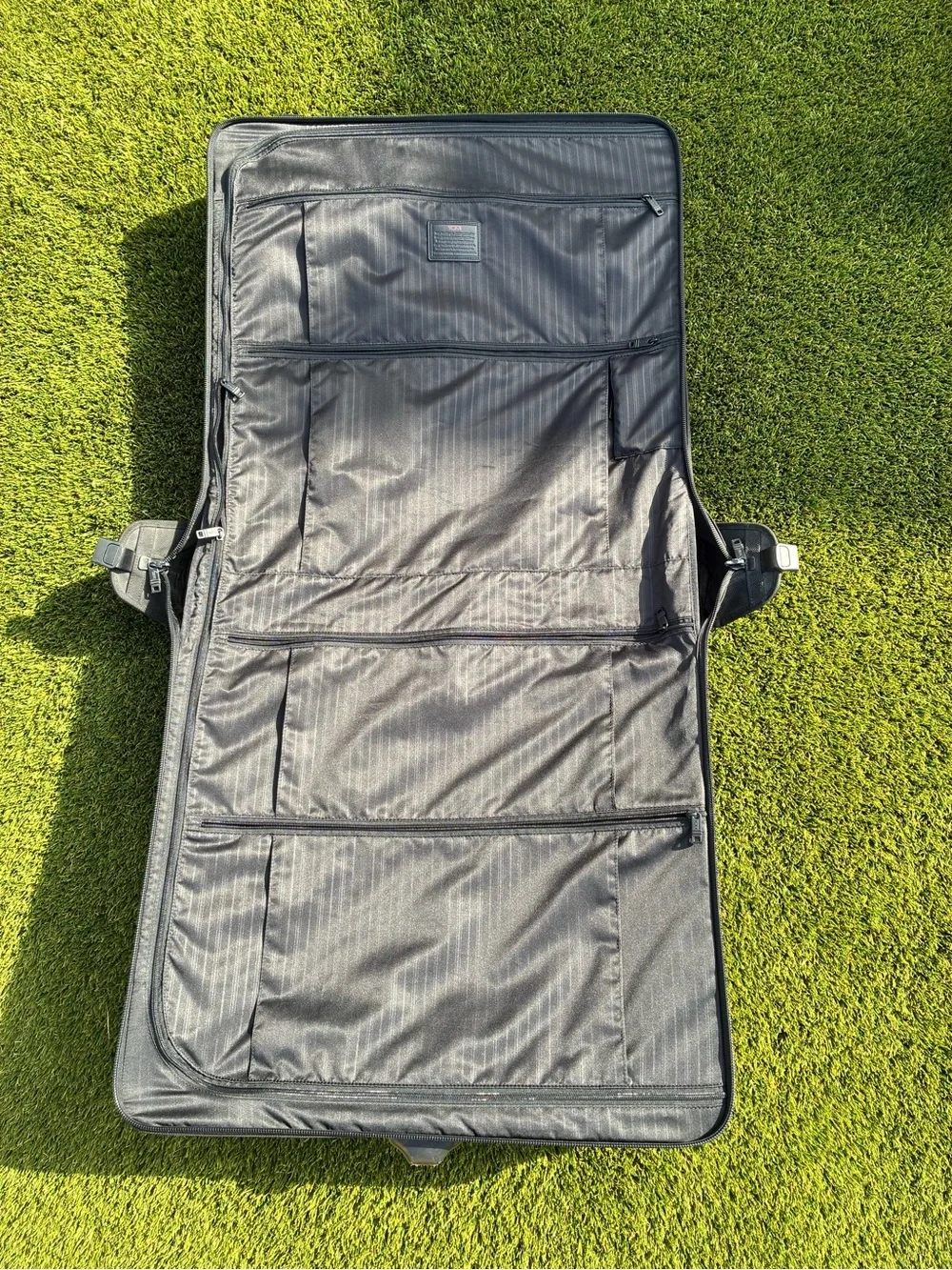 Tumi Black Rolling Garment Bag with Front Zip Pockets